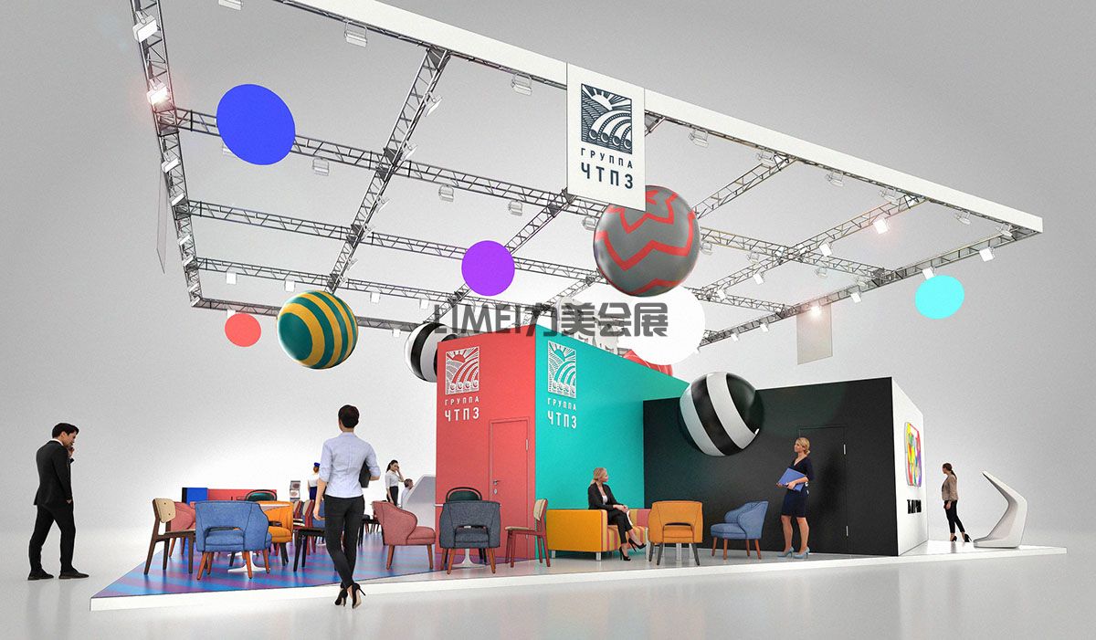 廣州展會設計餐飲產(chǎn)業(yè)展覽會展臺設計搭建